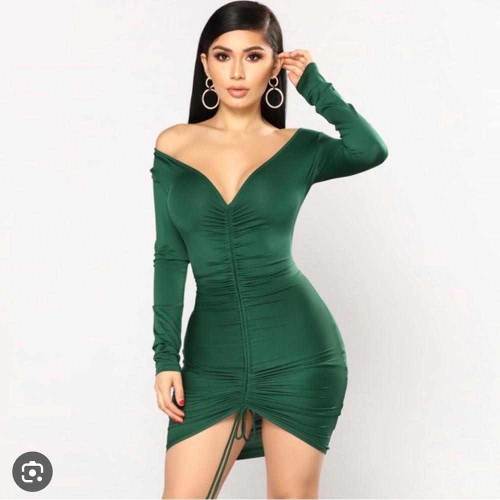 Fashion nova ruched dress